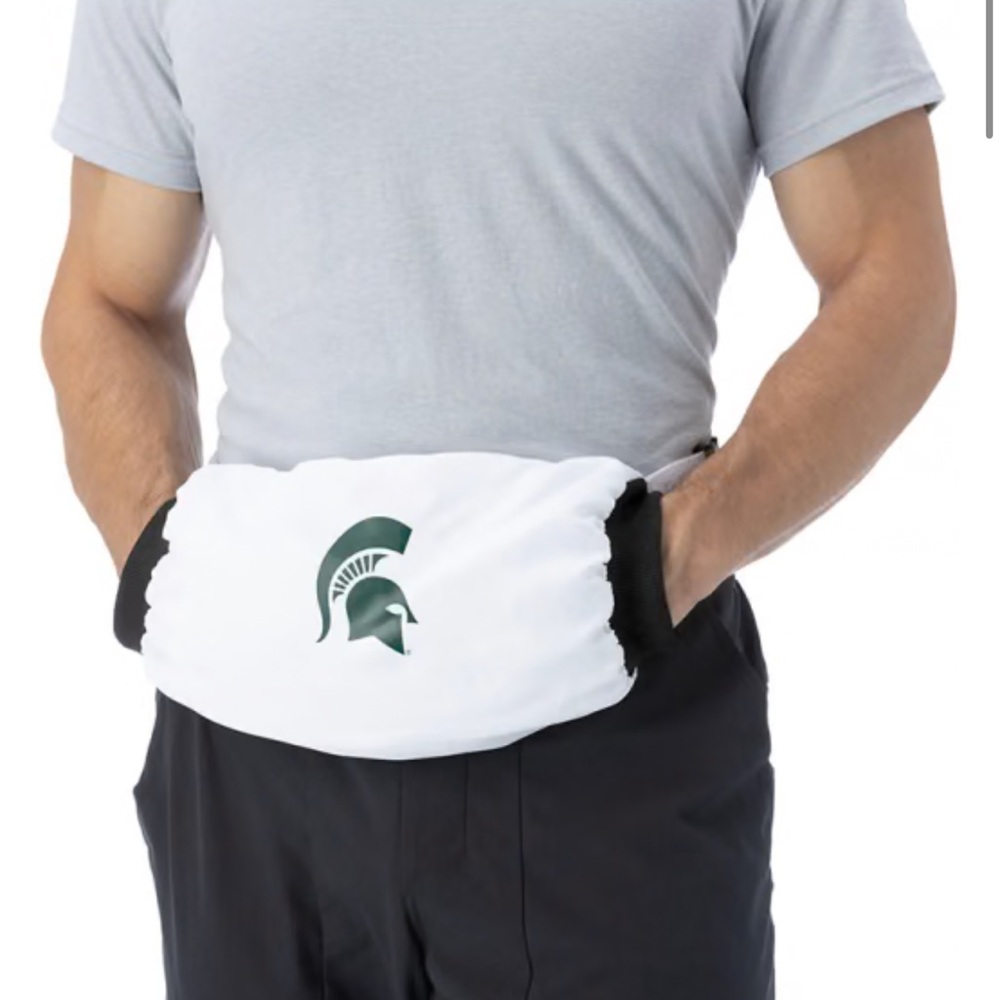 Michigan State Spartans Handwarmer Men’s Gloves With Zipper Pocket